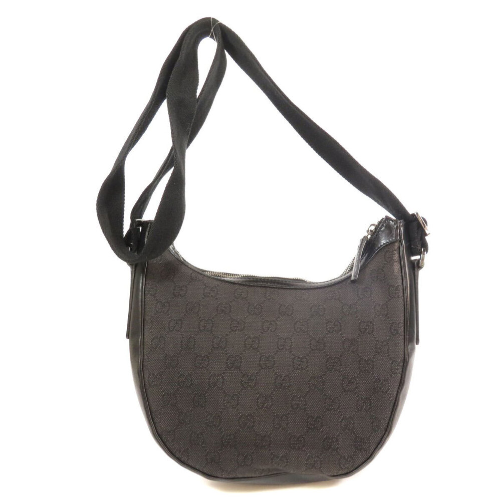 Gucci denim leather shoulder bag GG